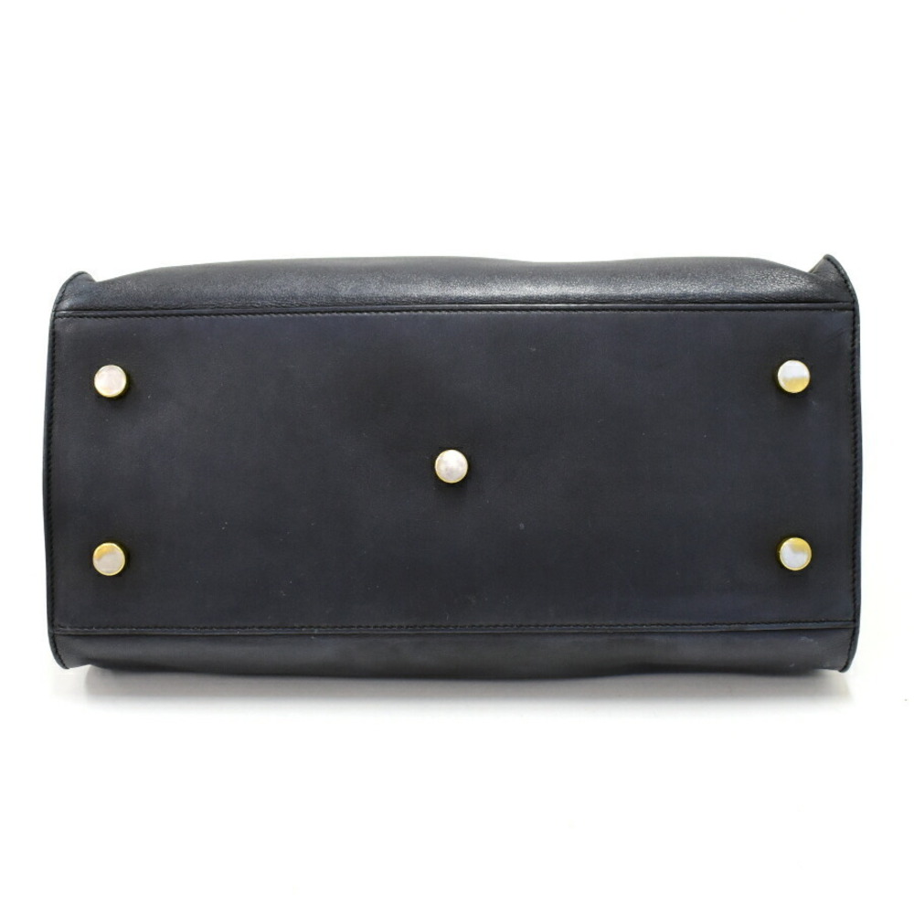 Saint Laurent Bag Leather Navy Blue PARIS - Picture 4 of 9